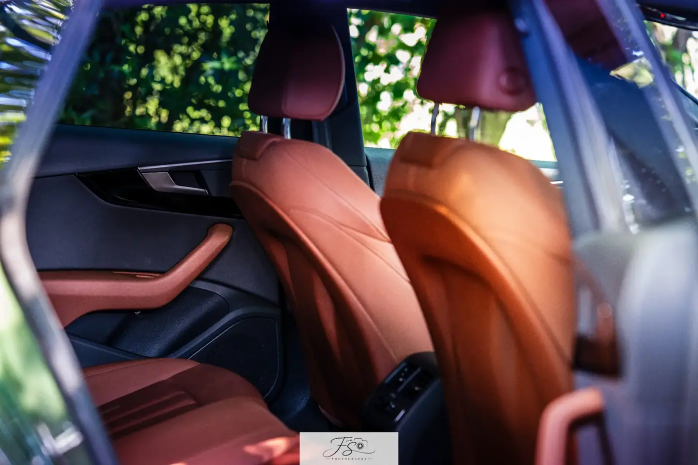 Intérieur en cuir cognac de l’Audi A5